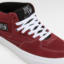 Tenis Vans Skate Half Cab Pro Burgundy White