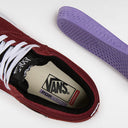 Tenis Vans Skate Half Cab Pro Burgundy White