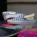 Tenis Vans Skate Slip On Pro Checker Blue White