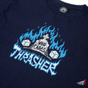 Playera Thrasher Who Cares By Neckface Navy