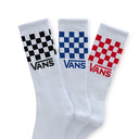 Calcetas Vans Classic Check Crew White (3 pares)