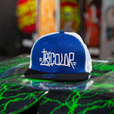 Gorra Tricolor Logo Trucker Azul Blanco