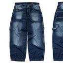 Pantalon Benzaa Suerte Deslavado Azul