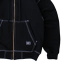 Sudadera Benzaa Zipper Hilos Blancos