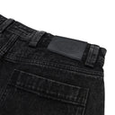 Short Real Mezclilla Stone Wash Black