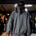 Sudadera Benzaa Flamas Gris