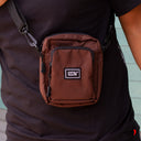 Shoulder Bag Benzaa Parche Cadenas Cafe