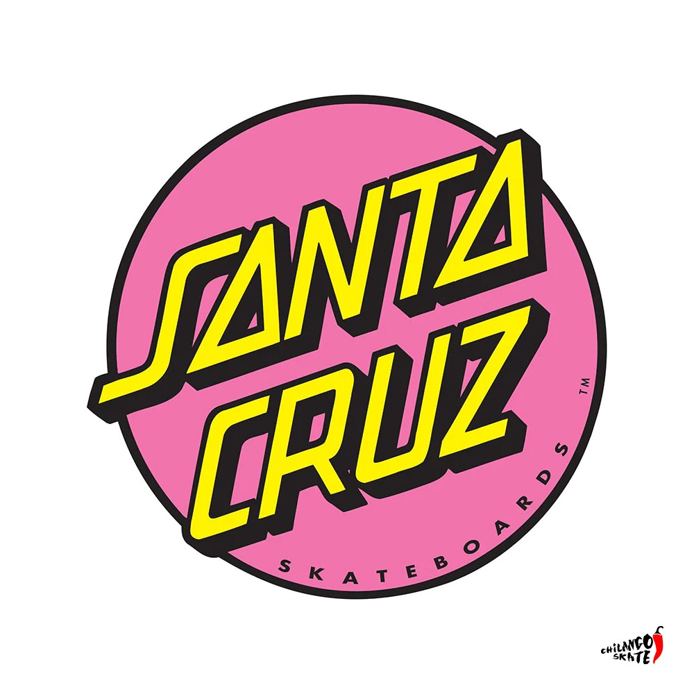 Sticker Santa Cruz Dot Logo Pink 3x3cm