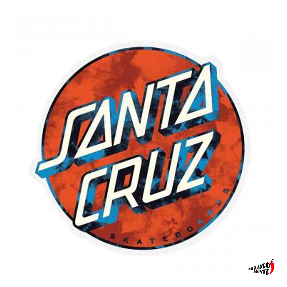 Sticker Santa Cruz Wash Dot 8x8cm