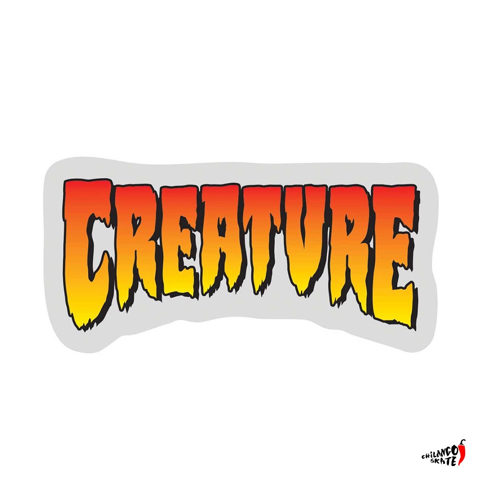 Sticker Creature Mini Logo Orange 3x5cm