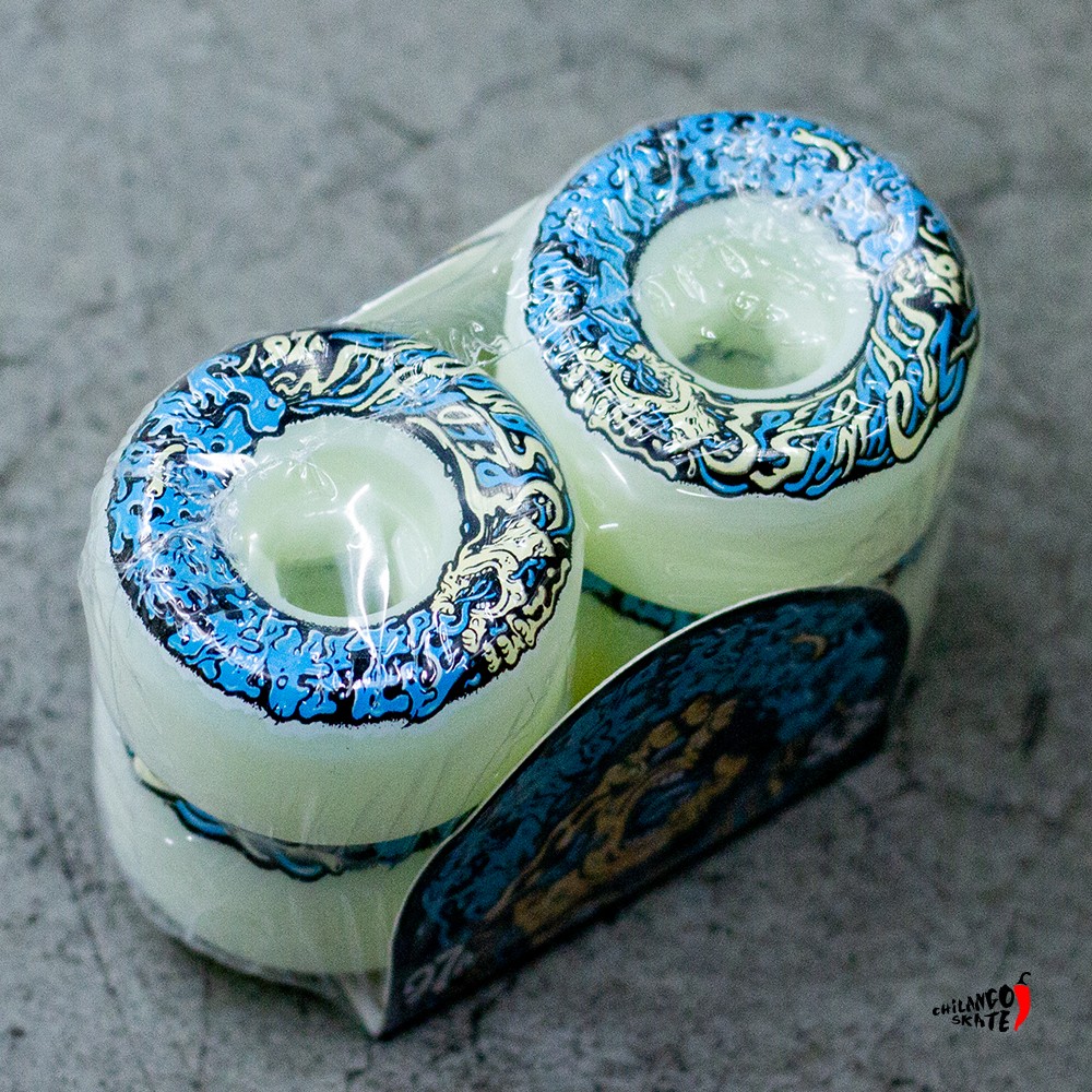 Ruedas Slime Balls Vomit Mini White Blue 97a 53mm