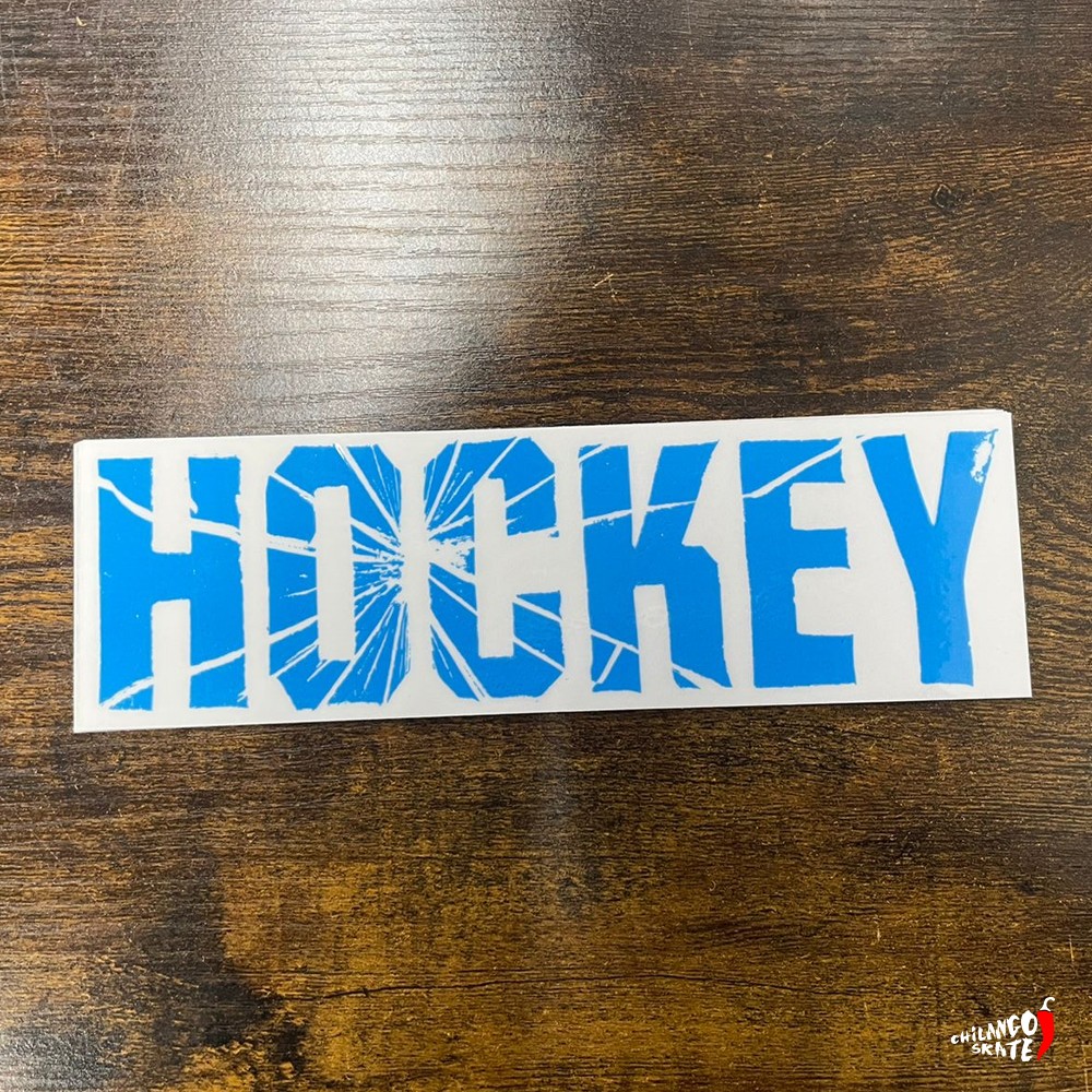 Sticker Hockey Battered Blue 20x6cm